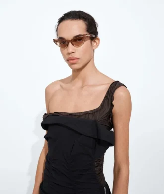 Angle Cat-Eye-Sonnenbrille