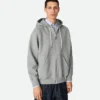 Baumwoll-Fleece-Hoodie mit Reißverschluss Baumwoll-Fleece-Hoodie mit Reißverschluss