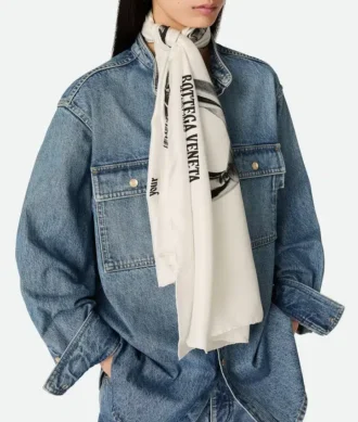 Bedrucktes Foulard aus Seidentwill