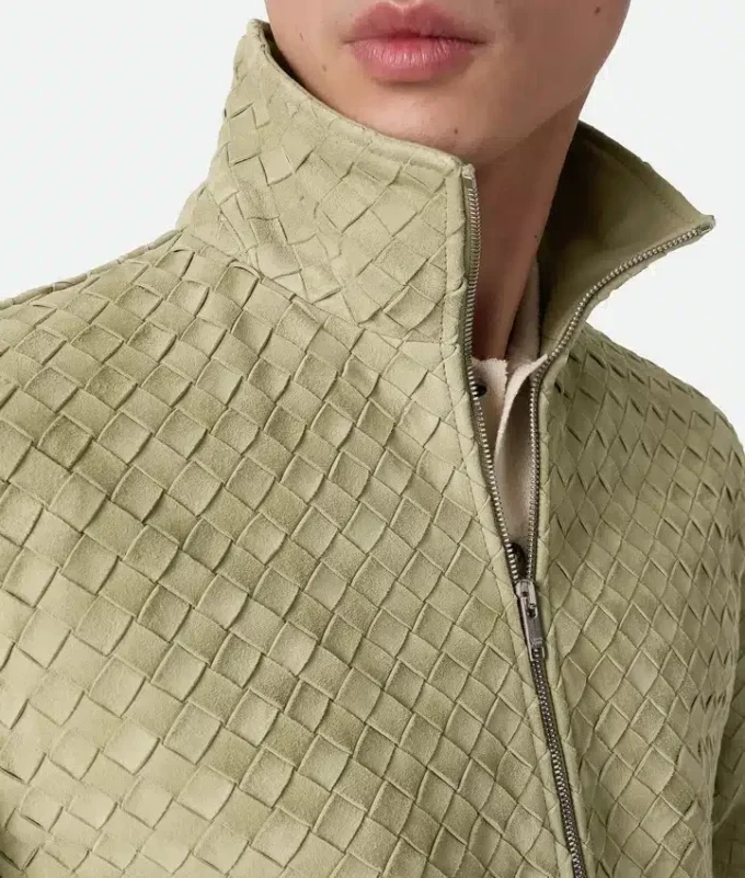 Blouson aus Intrecciato-Wildleder Blouson aus Intrecciato-Wildleder