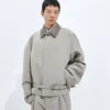 Blouson aus melierter Wolle