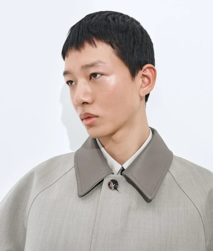 Blouson aus melierter Wolle