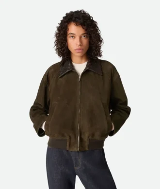 Blouson aus Wildleder