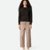 Braune Cargo-Jeans