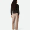 Braune Cargo-Jeans