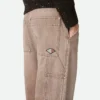 Braune Cargo-Jeans