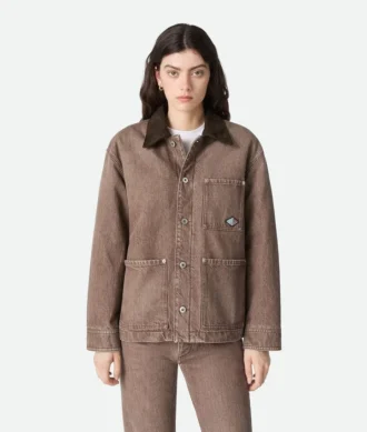 Braune Jeansjacke