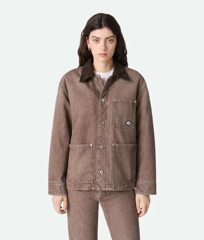 Braune Jeansjacke Braune Jeansjacke