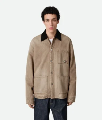 Braune Jeansjacke