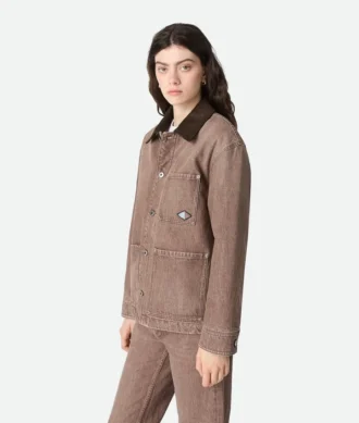 Braune Jeansjacke