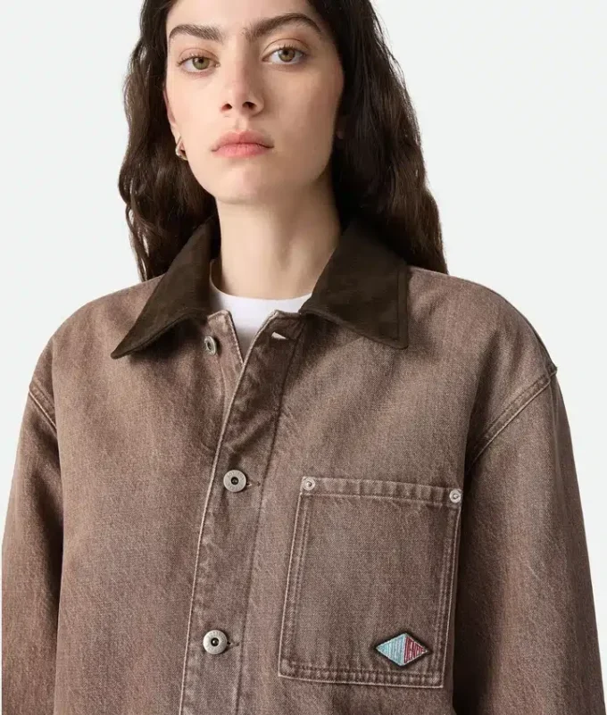 Braune Jeansjacke Braune Jeansjacke