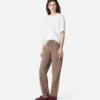 Braune Straight-Jeans Braune Straight-Jeans