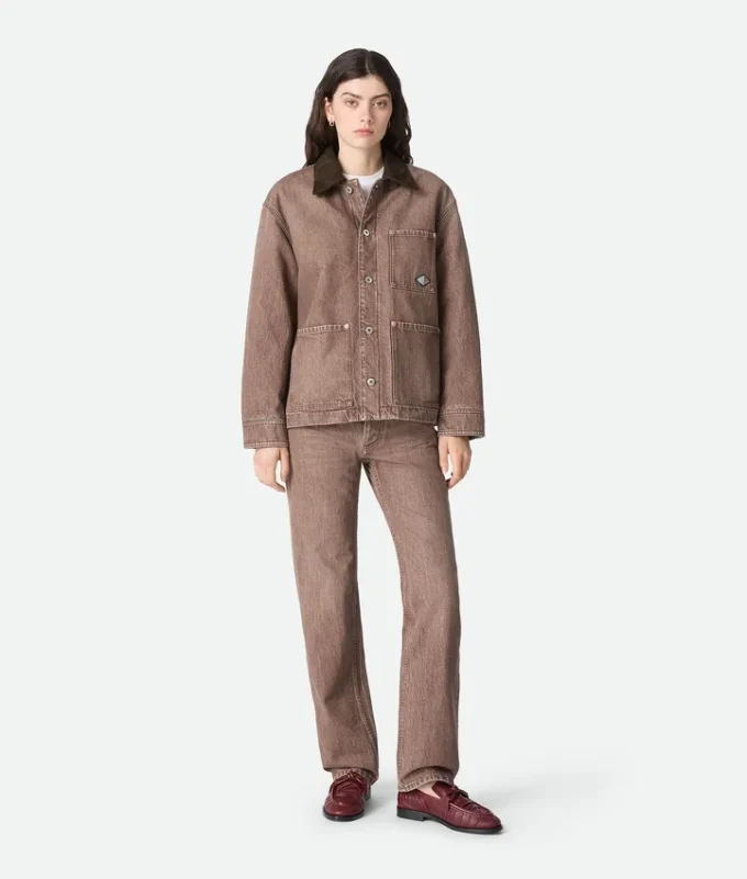 Braune Jeansjacke Braune Jeansjacke