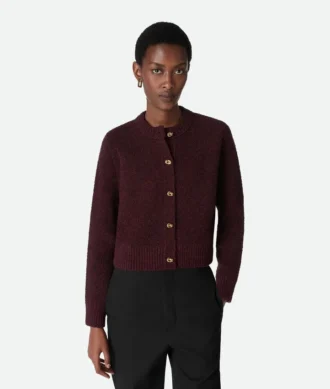 Cardigan aus Bouclé-Wolle