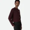 Cardigan aus Bouclé-Wolle Cardigan aus Bouclé-Wolle