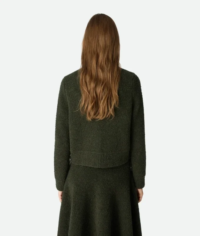 Cardigan aus Bouclé-Wolle
