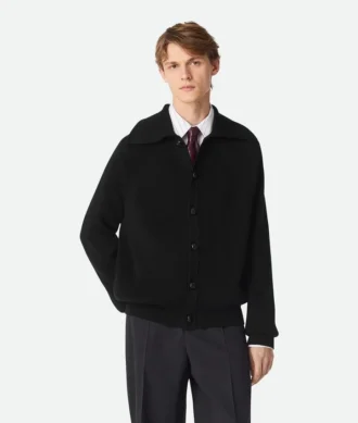 Cardigan aus englischer Baumwollrippe