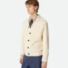 Cardigan aus englischer Baumwollrippe Cardigan aus englischer Baumwollrippe