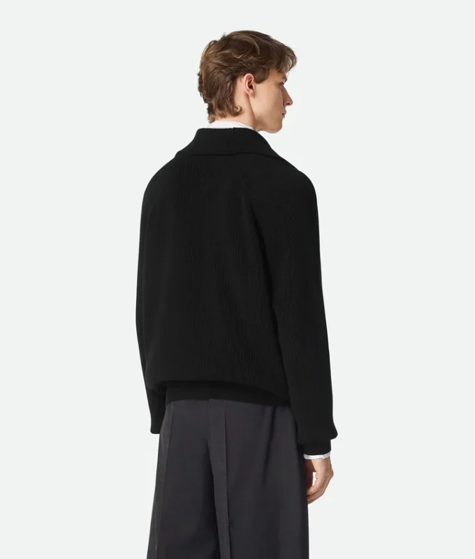 Cardigan aus englischer Baumwollrippe Cardigan aus englischer Baumwollrippe