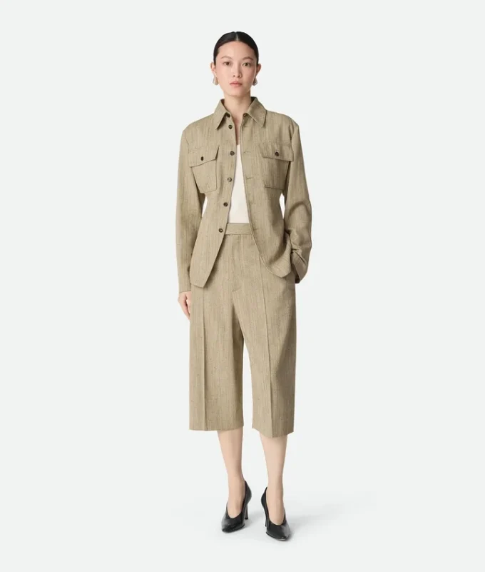 Culotte aus Viskose und Seide Culotte aus Viskose und Seide
