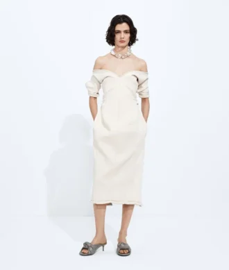 Doppelkrepp-Kleid