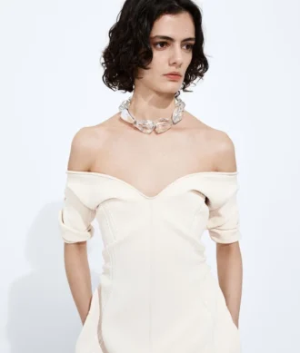 Doppelkrepp-Kleid