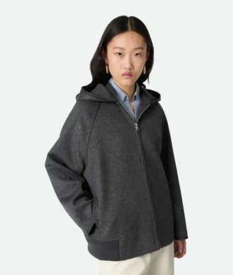 Doppelseitige Wollblouson