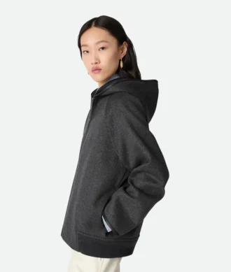Doppelseitige Wollblouson