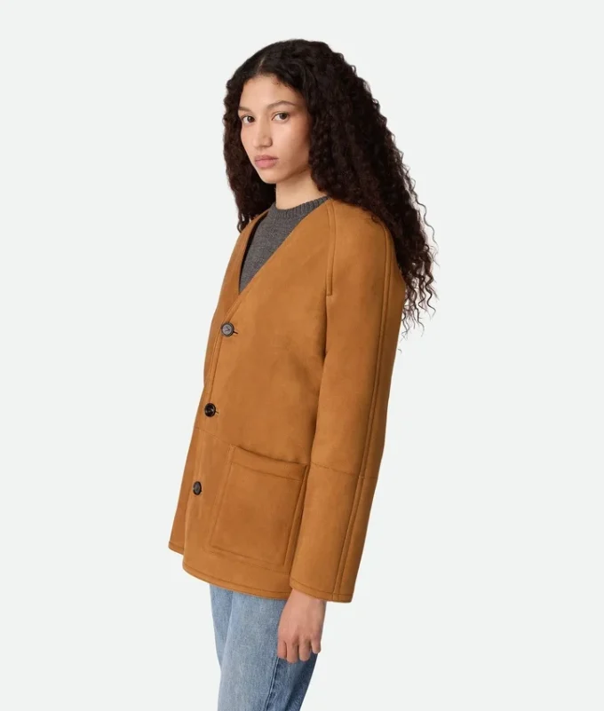 Filzmantel aus Merino-Lammfell Filzmantel aus Merino-Lammfell