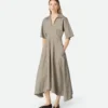 Fleck-Viskose-Kleid Fleck-Viskose-Kleid