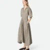 Fleck-Viskose-Kleid Fleck-Viskose-Kleid