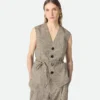 Fleck Viskose-Weste Fleck Viskose-Weste