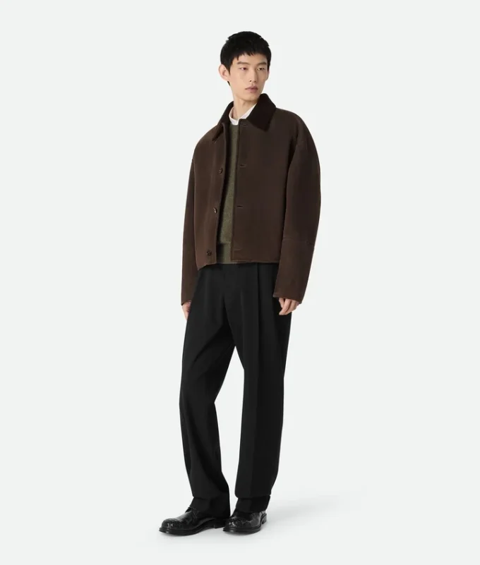 Gefilzte Merino-Lammfell-Jacke Gefilzte Merino-Lammfell-Jacke