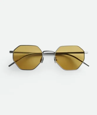 Geometrische Intrecciato-Sonnenbrille