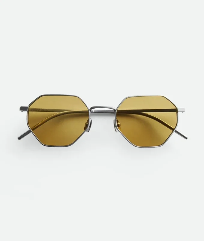 Geometrische Intrecciato-Sonnenbrille Geometrische Intrecciato-Sonnenbrille