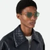 Geometrische Intrecciato-Sonnenbrille Geometrische Intrecciato-Sonnenbrille