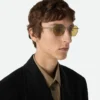 Geometrische Intrecciato-Sonnenbrille Geometrische Intrecciato-Sonnenbrille