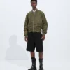 Gepolsterte Nylon-Bomberjacke Gepolsterte Nylon-Bomberjacke