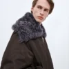 Gepolsterte Nylon-Bomberjacke Gepolsterte Nylon-Bomberjacke