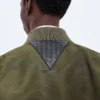 Gepolsterte Nylon-Bomberjacke Gepolsterte Nylon-Bomberjacke