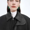 Gepolsterte Nylon-Bomberjacke