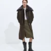 Gepolsterte Nylon-Bomberjacke Gepolsterte Nylon-Bomberjacke