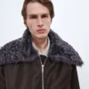 Gepolsterte Nylon-Bomberjacke Gepolsterte Nylon-Bomberjacke
