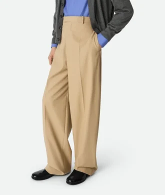 Gerade Hose aus Baumwolltwill