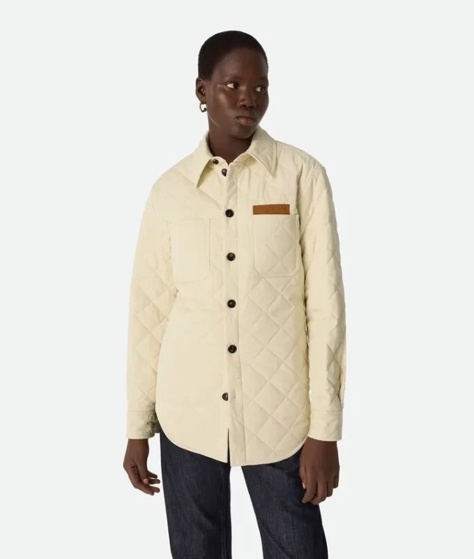 Gestepptes Baumwoll-Overshirt Gestepptes Baumwoll-Overshirt