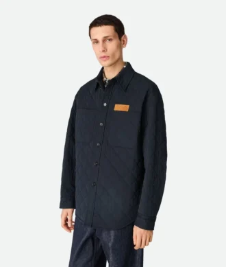 Gestepptes Baumwoll-Overshirt