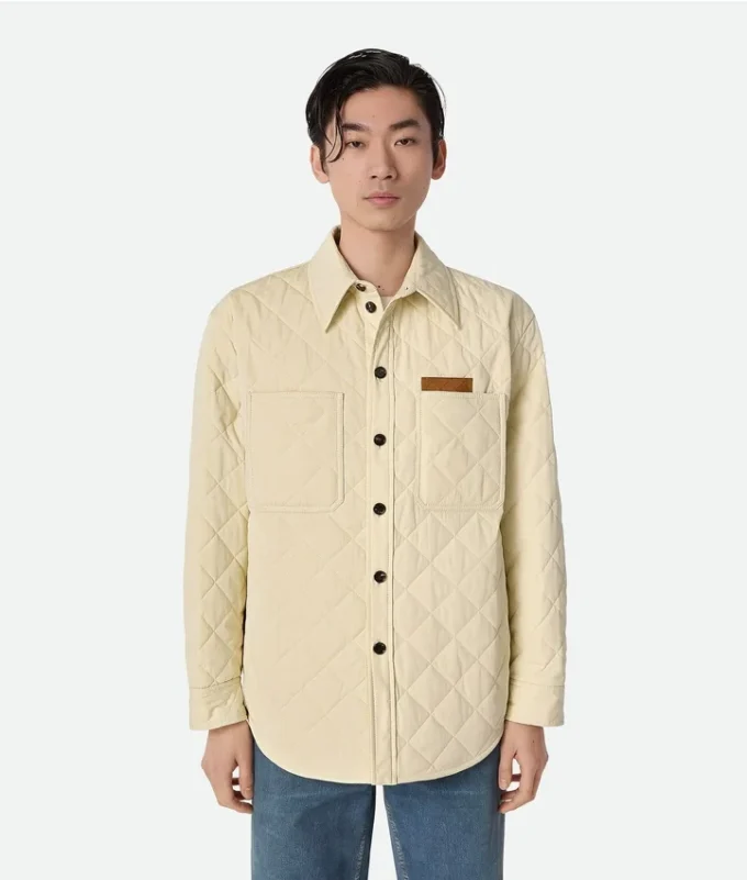 Gestepptes Baumwoll-Overshirt Gestepptes Baumwoll-Overshirt