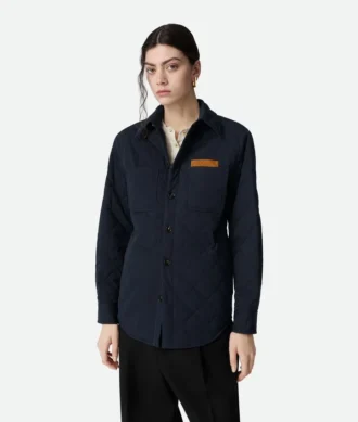 Gestepptes Baumwoll-Overshirt