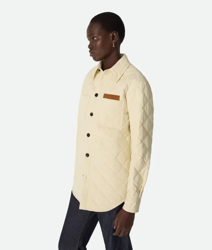 Gestepptes Baumwoll-Overshirt Gestepptes Baumwoll-Overshirt