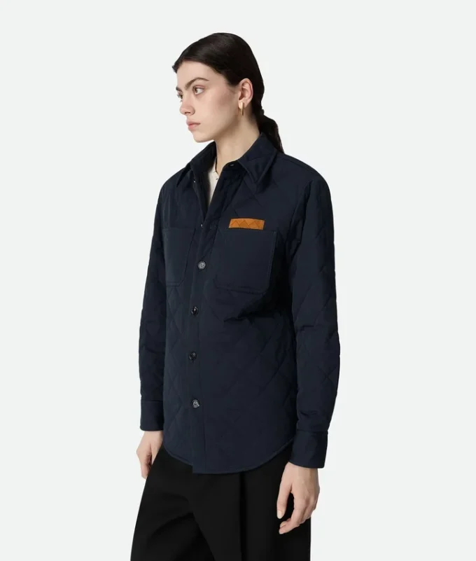 Gestepptes Baumwoll-Overshirt Gestepptes Baumwoll-Overshirt